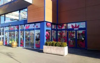 adhésifs pour vitrine