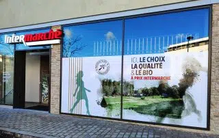 adhésifs pour vitrine
